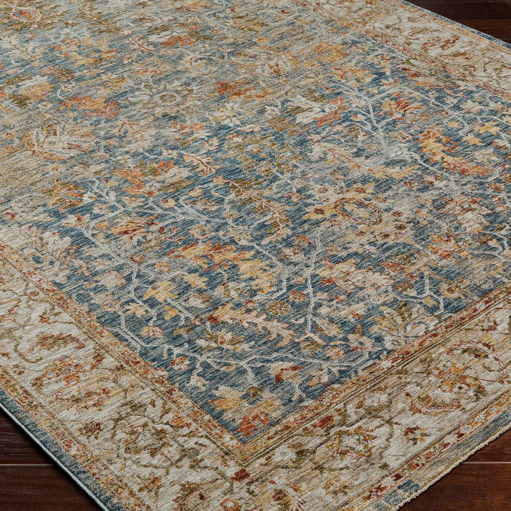 Surya Mona Lisa 2&#39;7&quot; x 7&#39;3&quot; Light Sage, Tan, Olive, Mustard, Sage, Dark Blue, Brick Red and Burgundy Runner, , large