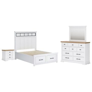 Ashley 4-Piece Queen Bedroom Set in White, , large