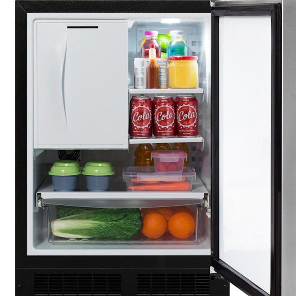 Marvel 5.9 Cu. Ft. Built-In Refrigerator Freezer with Crescent Ice Maker in Stainless Steel, , large