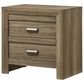 Crown Mark Valor King Bed with Two Nightstands in Light Brown, , large