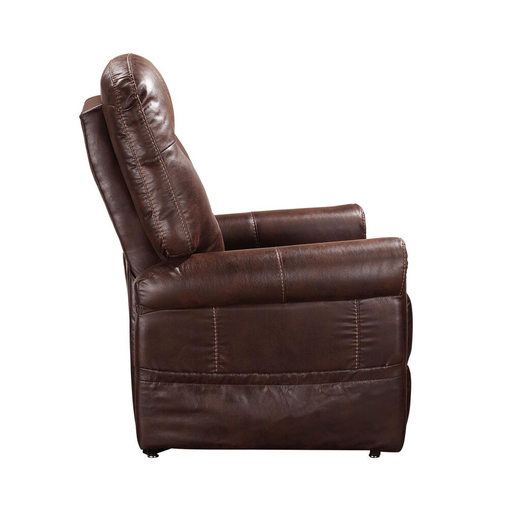 Steve Silver Ottawa Power Lift Recliner with Heat and Massage in Walnut |  NFM