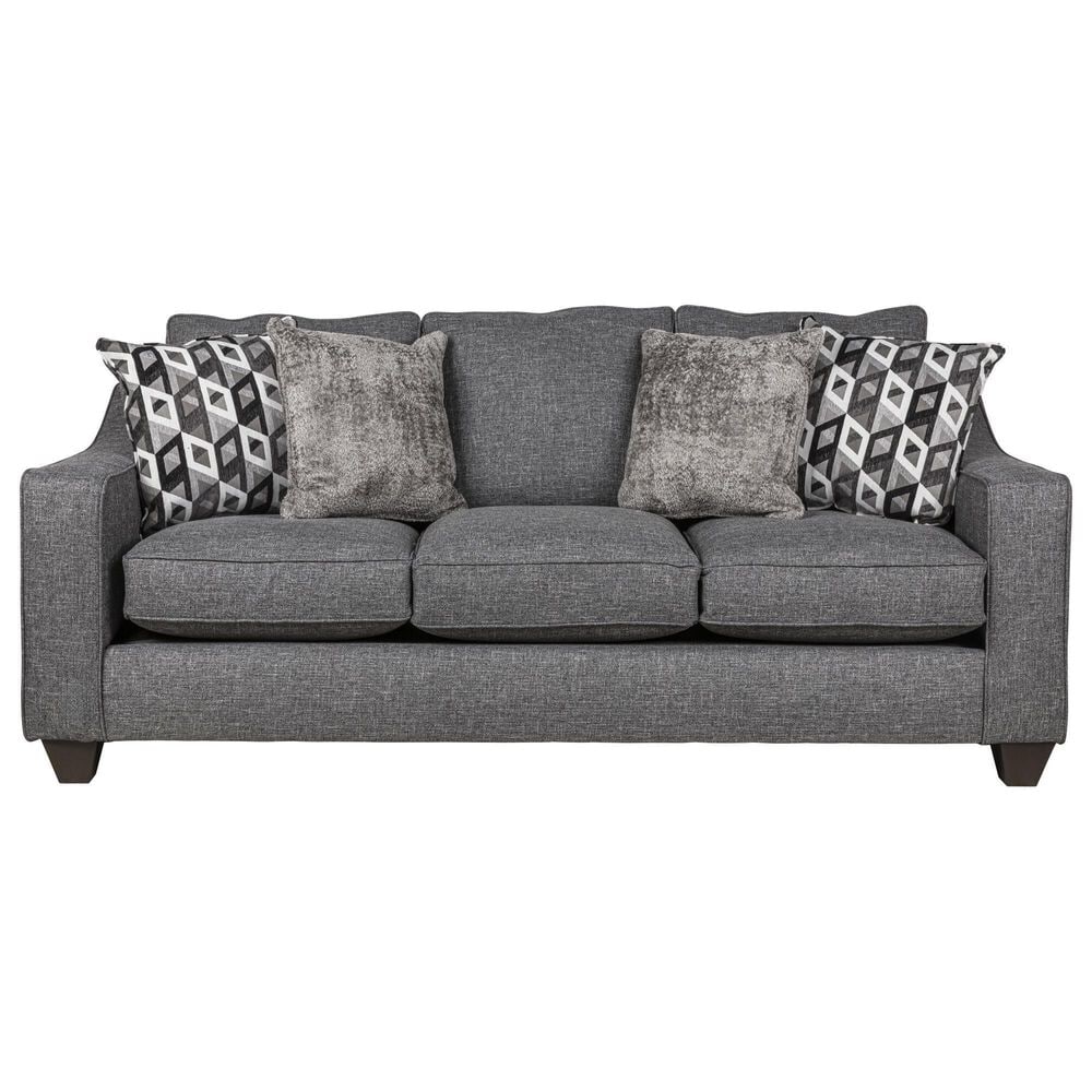 J Cooper USA Galaxy Stationary Sofa and Loveseat Set in Cinder, , large