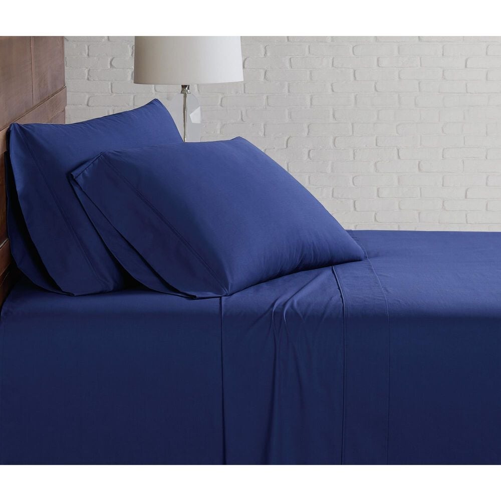 Pem America Brooklyn Loom Classic 3-Piece Twin XL Sheet Set in Navy, , large