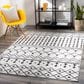 Surya Moroccan Shag 5"3" x 7"3" Black and White Area Rug, , large