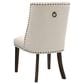 Linon Home Decor Adler Side Chair with Neutral Fabric Cushion in Espresso, , large