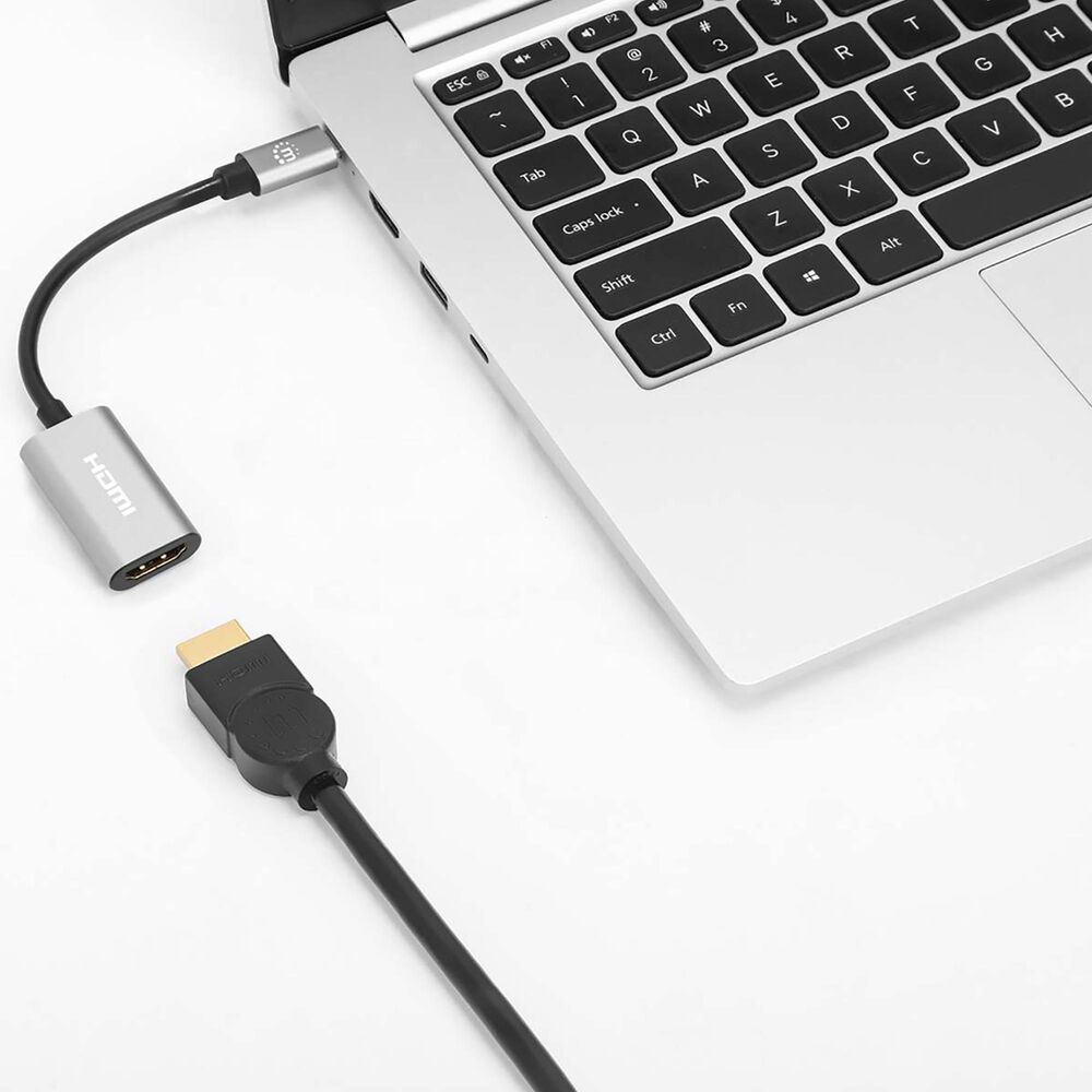 Manhattan 4K USB-C to HDMI Adapter in Space Gray, , large