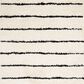 Safavieh Venus Shag VNS604A 5"3" x 7"6" Ivory and Black Area Rug, , large