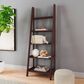Linon Home Decor Acadia 5-Shelf Ladder Bookcase in Espresso, , large
