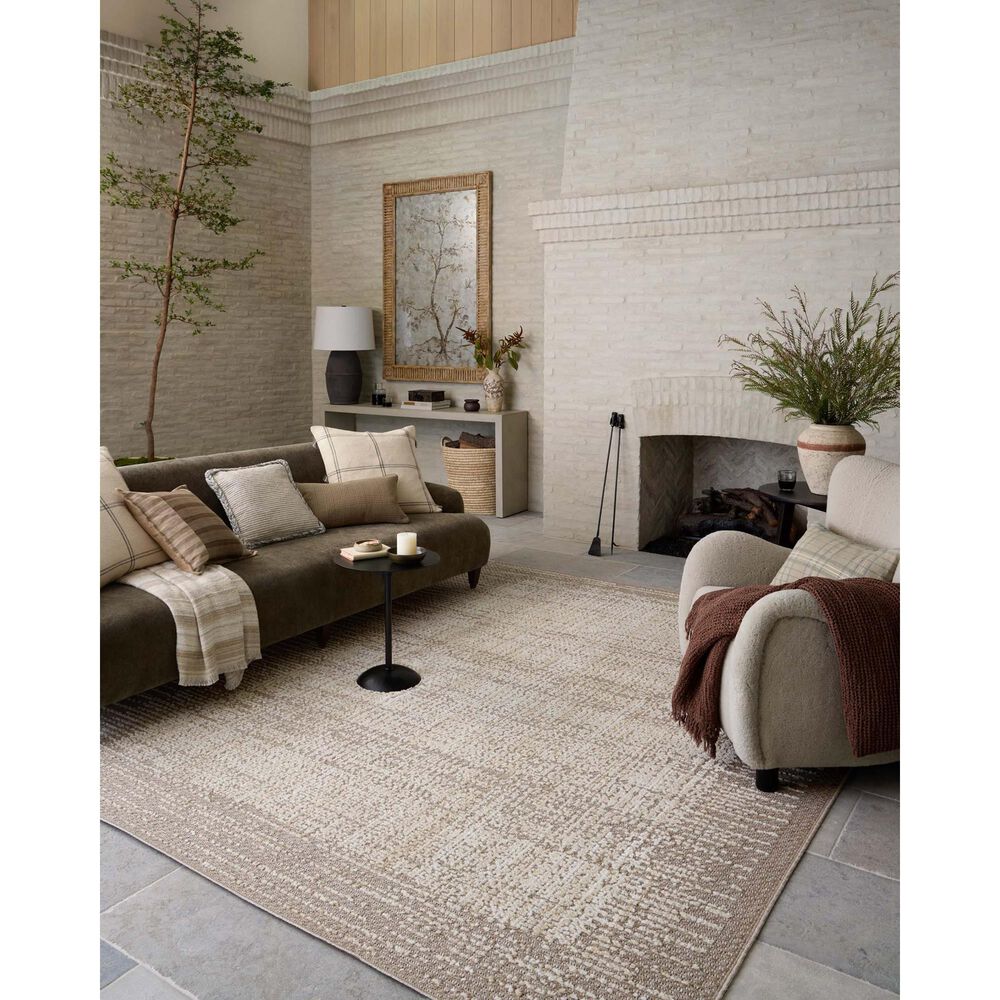 Amber Lewis x Loloi Bexley Natural and Taupe 4' x 6' Area Rug, , large