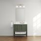37B Ravello 36" Single Bathroom Vanity Cabinet in Deep Olive Green with Marble Top and Backsplash, , large