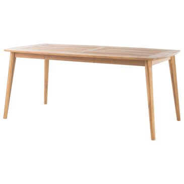 Noble House Sunqueen Patio Folding Dining Table in Teak Brown - Table Only, , large