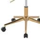 Lumisource Margarite Task Chair with Black Faux Leather Cushion in Gold, , large
