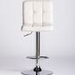 Signature Design by Ashley Bellatier Adjustable Barstool in Bone and Chrome , , large