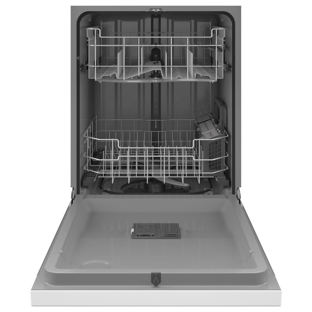 GE Appliances 24&quot; Built-In Integrated Handle Dishwasher with Front Control and 52 dBA in White, , large