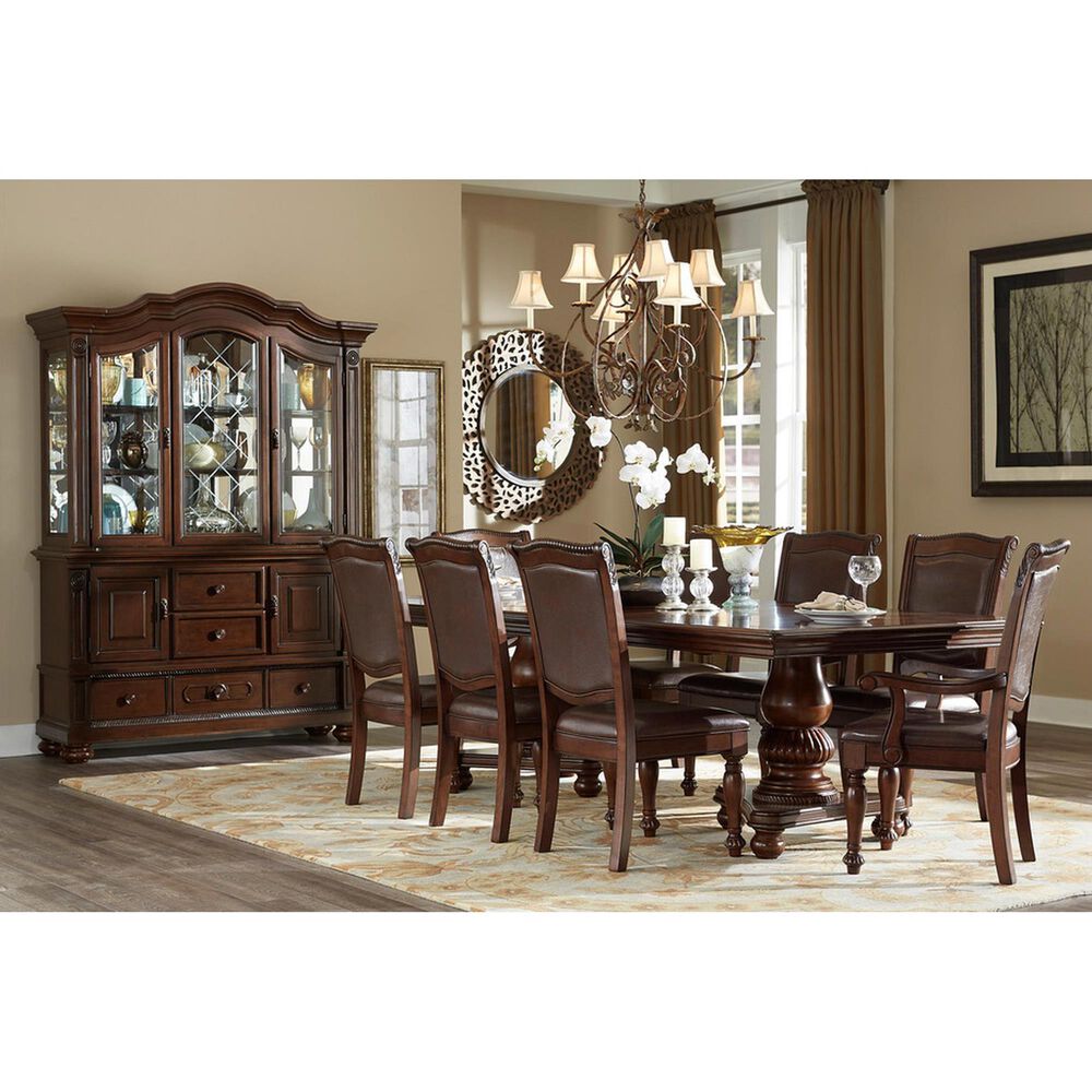 Homelegance Lordsburg 7-Piece Rectangular Dining Set in Brown Cherry, , large