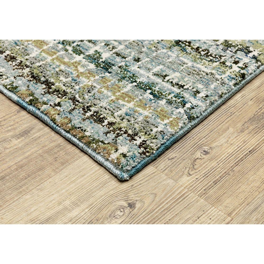Oriental Weavers Atlas Stripe 747B0 7&#39;10&quot; x 10&#39;10&quot; Blue Area Rug, , large