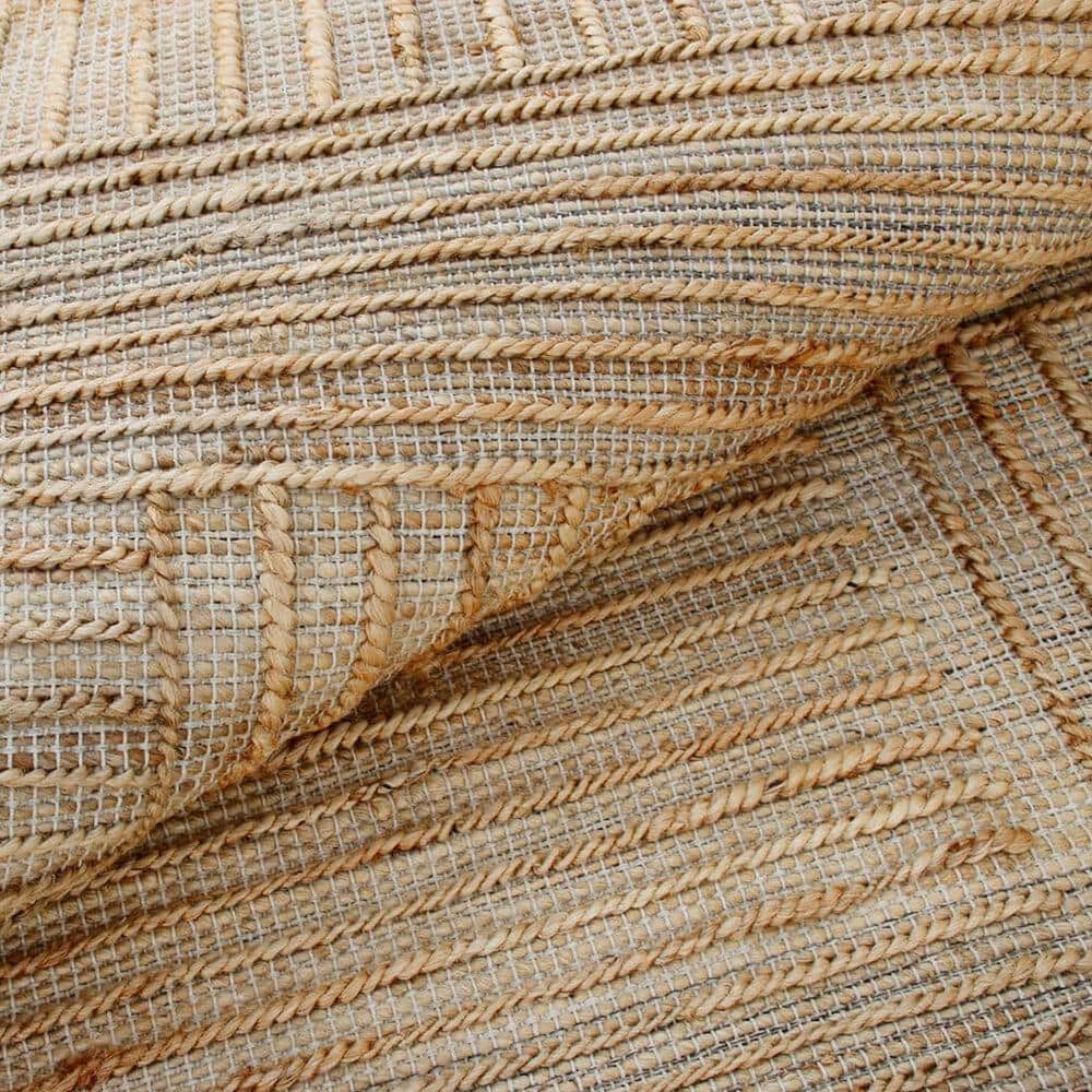 L&amp;R Resources Maples Striped 5&#39; x 7&#39;9&quot; Natural Area Rug, , large