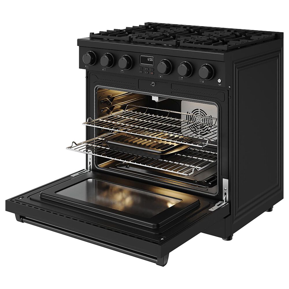 Thor Kitchen 6 Cu. Ft. Contemporary Professional Freestanding Gas Range in Black, , large