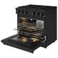 Thor Kitchen 6 Cu. Ft. Contemporary Professional Freestanding Gas Range in Black, , large