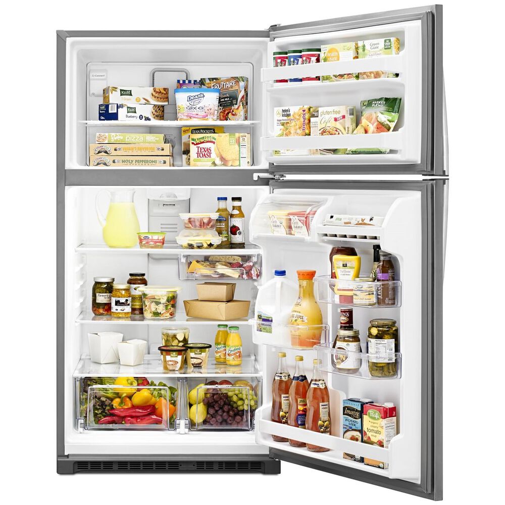 Whirlpool 20.5 Cu. Ft. Top Freezer Refrigerator in Fingerprint Resistant Stainless Steel, , large