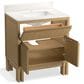 Kohler Solive 36" Single Bathroom Vanity in Light Oak with 2 cm White Quartz Top and Rectangular Sink, , large