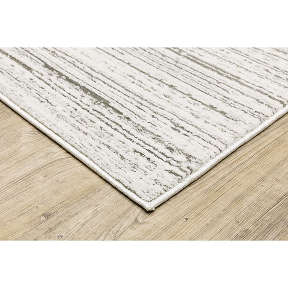 Oriental Weavers Montecito Abstract 9&#39;10&quot; x 12&#39;10&quot; White Area Rug, , large