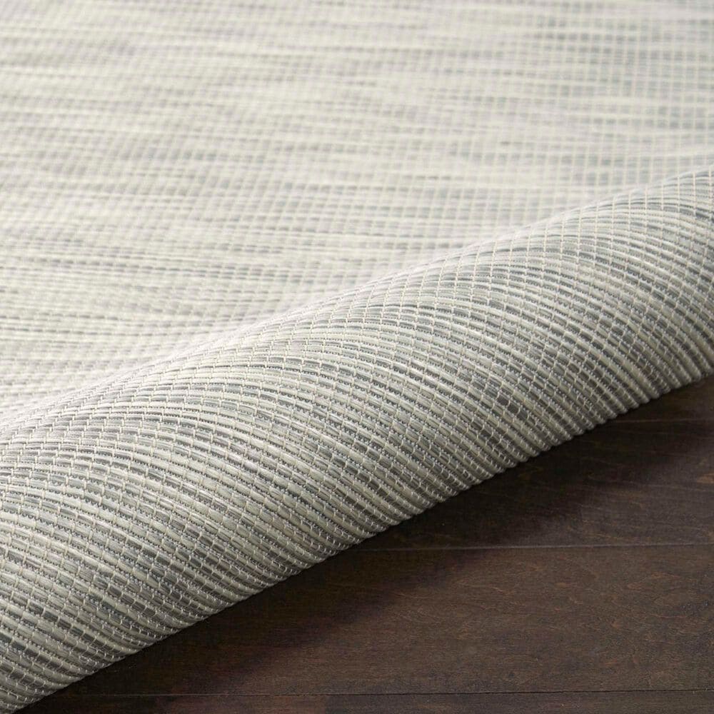 Nourison Positano 6&#39; Round Light Grey Indoor/Outdoor Area Rug, , large
