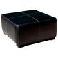 Baxton Studio Square Ottoman Footstool in Black, , large