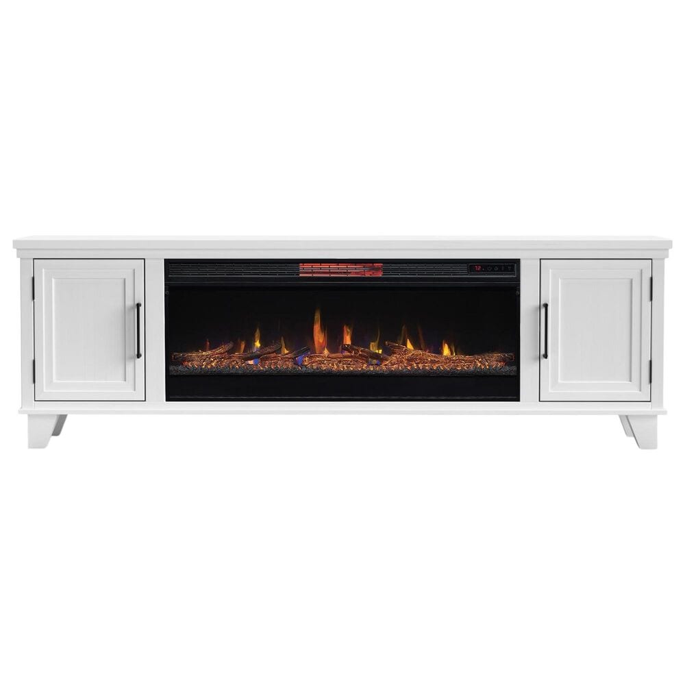 Legends Home Sonoma 78" Fireplace Console in Jasmine White Wash, , large