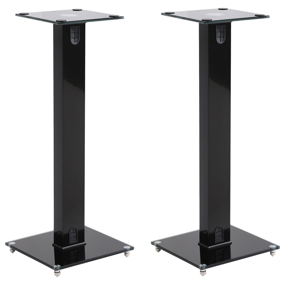 CorLiving 29&quot; Speaker Stand in Black &#40;Set of 2&#41;, , large