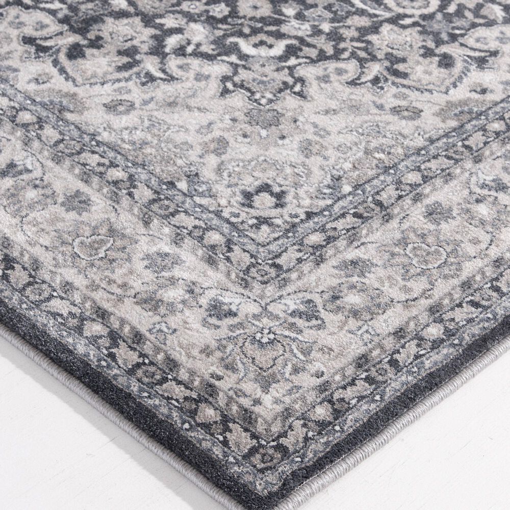 Central Oriental Clearwater Alegria 5&#39; x 8&#39; Nightfall and Biscuit Area Rug, , large