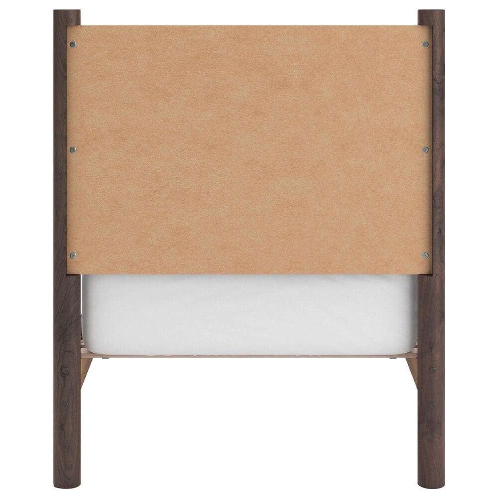 Ashley Pamytta Twin Panel Platform Bed in Rich Brown, , large
