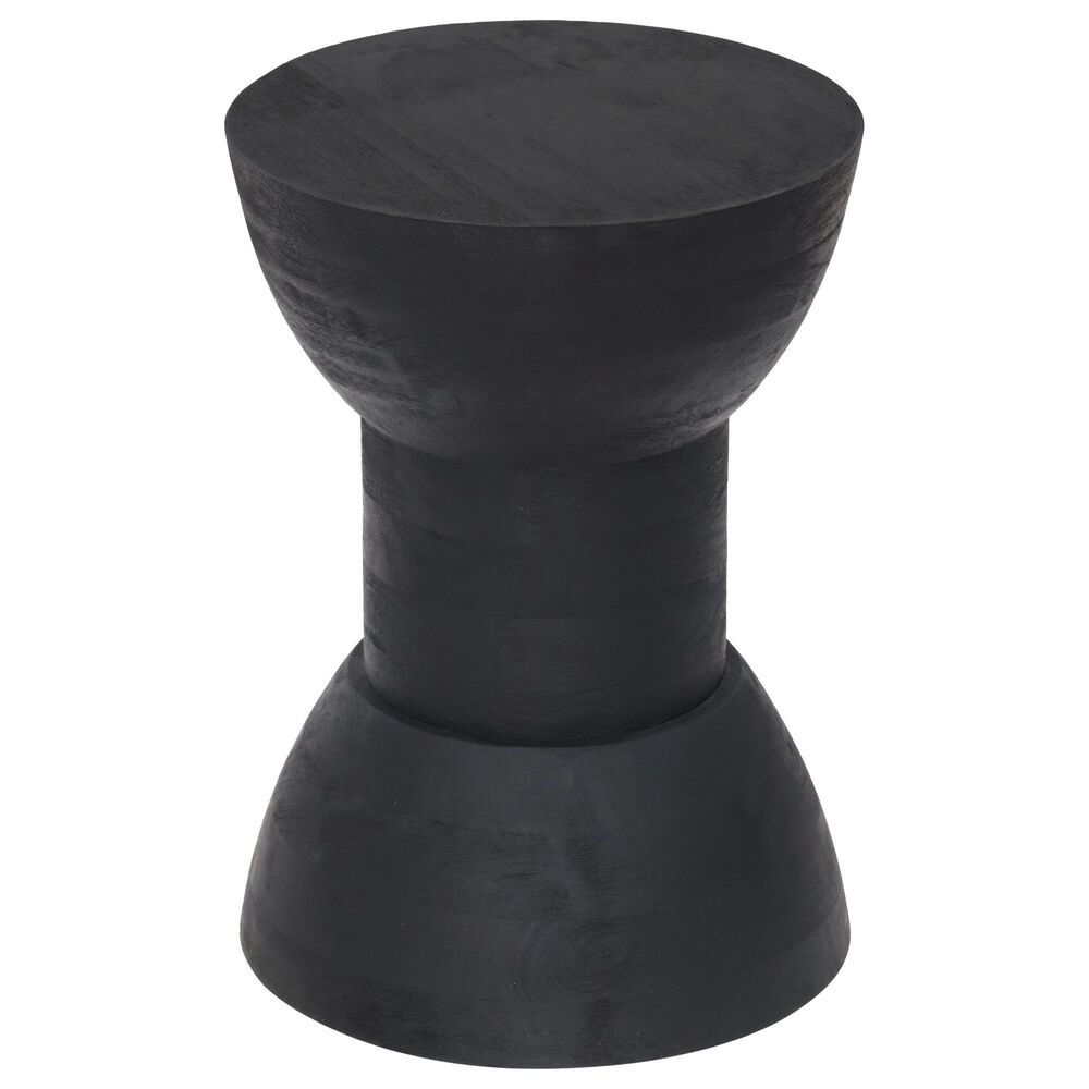 Zuo Modern Wisdom Table Stool in Matte Black/Black, , large