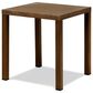 Sunwell Garden 20" Patio Square Side Table with Wood Top in Brown, , large