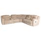 Moore Furniture Davenport 6-Piece Reclining Symmetrical Sectional in Rollins Camel, , large