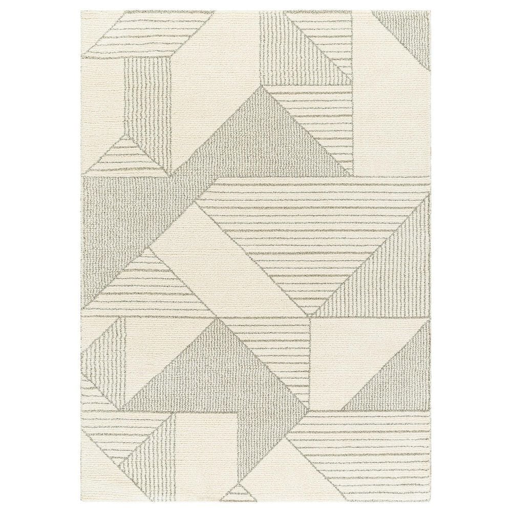 Surya Gavic 2" x 3" Ivory, Medium Gray and Light Beige Area Rug, , large