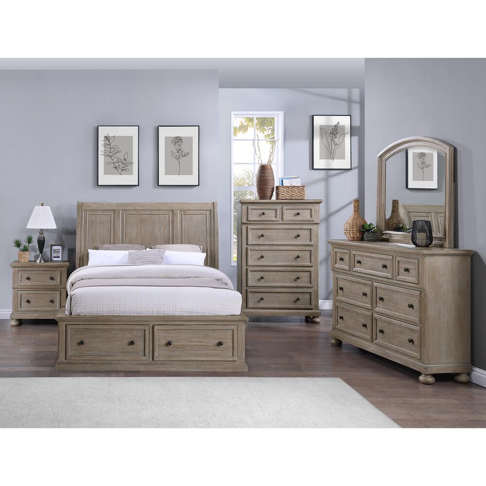 Davis International 2 Drawer Nightstand in Taupe, , large