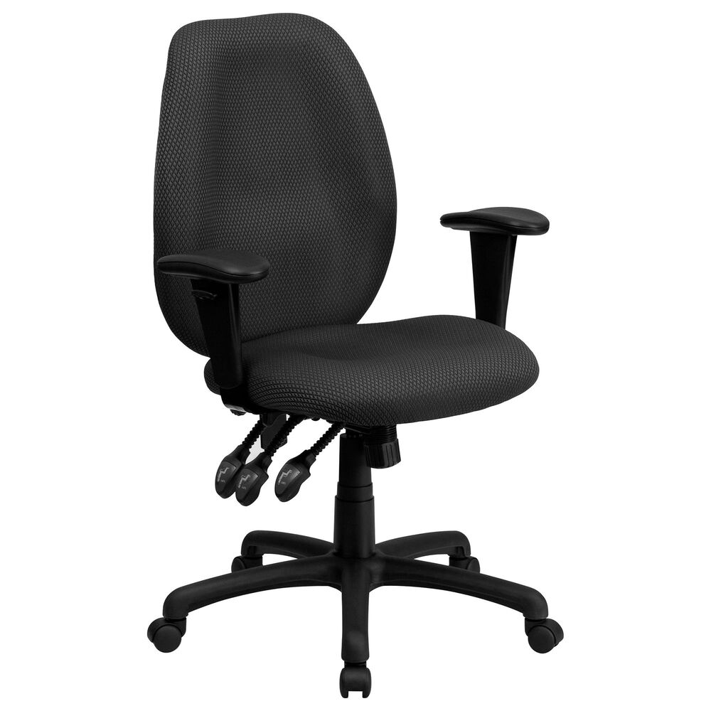 Flash Furniture Executive Swivel Chair in Gray, , large