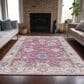 Dalyn Rug Company Hatay HY7 8"x10" Pink Area Rug, , large