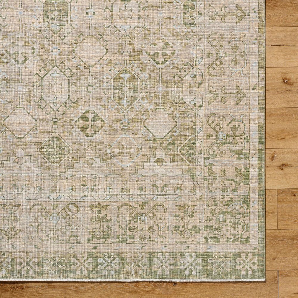 Surya Once Upon a Time Tan, Olive, Light Olive, Light Gray and Pale Blue 8&#39;10&quot; x 11&#39;10&quot; Area Rug, , large