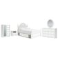 Ashley Kozlani 5-Piece Full Panel Storage Bedroom Set in Matte White, , large