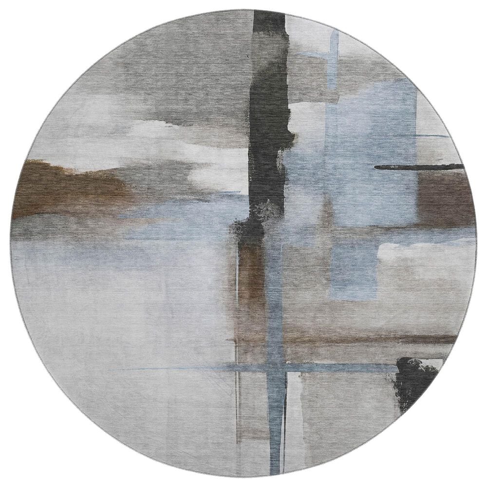 Dalyn Rug Company Ravenna RN9 8" Round Taupe Area Rug, , large