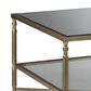 Ashley Cloverty Cocktail Table in Aged Gold and Clear, , large