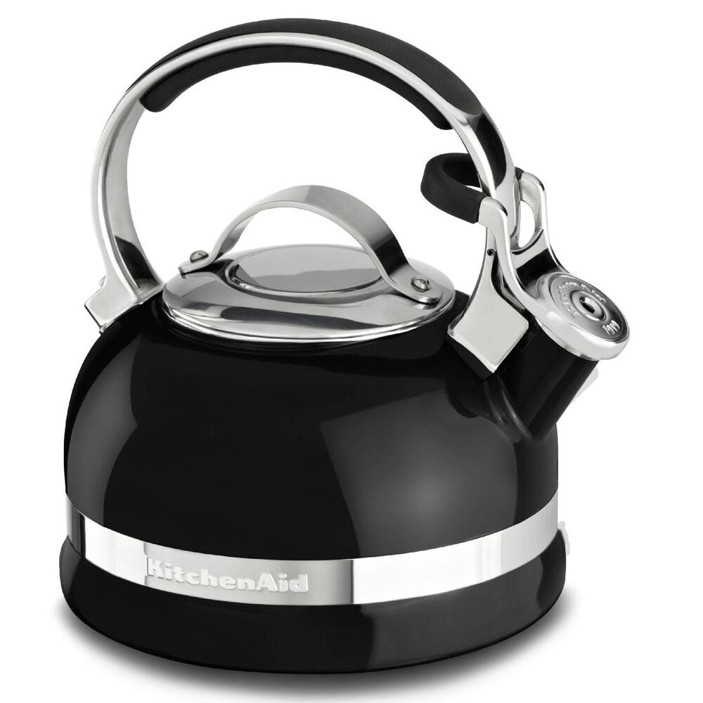 KitchenAid 1.9 L Kettle with C Handle and Trim Band in Onyx Black, , large