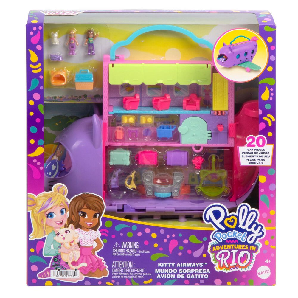 Polly Pocket Kitty Airways Set in Multicolor, , large
