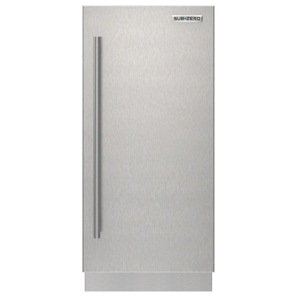 Sub-Zero 15.25" Right Hinge Door Panel with Tubular Handle in Stainless Steel, , large