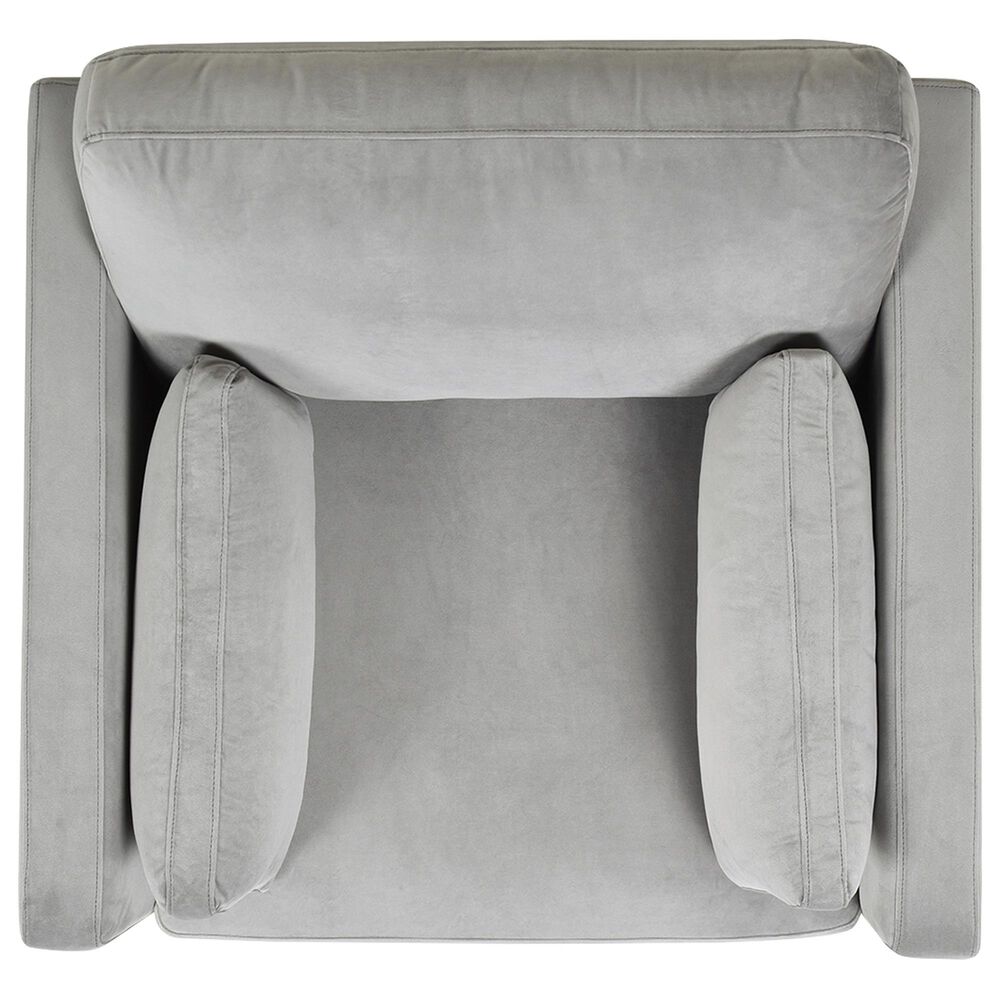 Jennifer Taylor Home Knox Arm Chair in Opal Grey Velvet, , large
