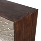 Simeon Collection Crossings Palace 78" TV Console in Silver Clad and Antique Walnut, , large