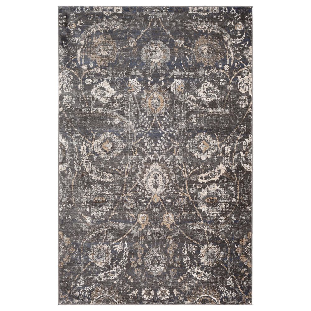 Surya Indigo IGO-2317 2" x 2"9" Black, Gray and Beige Scatter Rug, , large