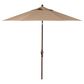 Garden Party 7.5" Push Button Tilt Umbrella in Toffee with Stand, , large
